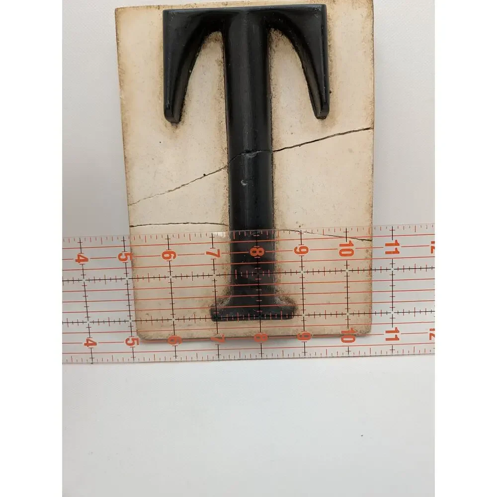 Sid Dickens Letter T Initials Block Cream and Black Wall Decor